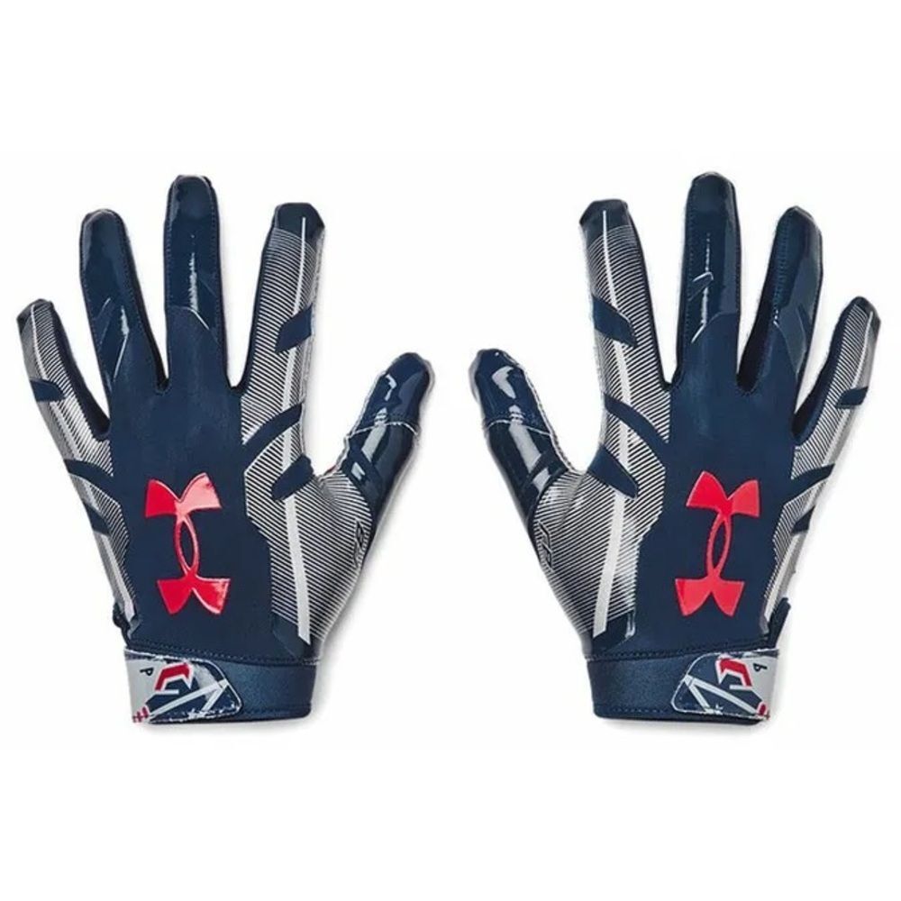 Under Armour Blue and Red Athletic Gloves
